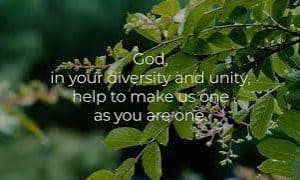 Green branch with prayer