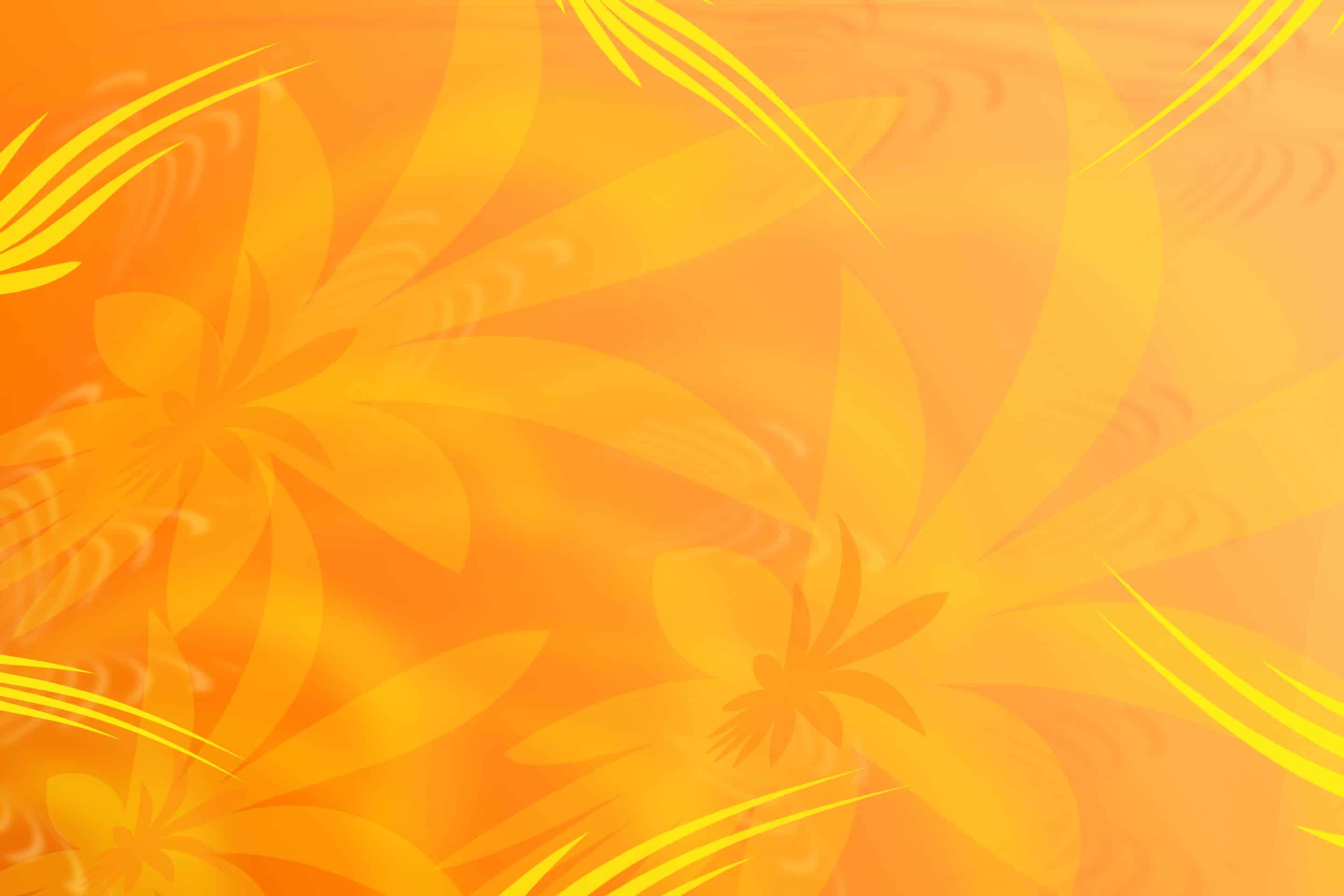 yellow pattern with lilies